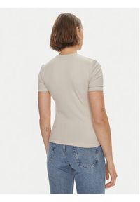 Calvin Klein T-Shirt K20K206553 Beżowy Slim Fit. Kolor: beżowy #2