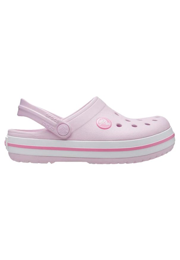 Buty do chodzenia dla dzieci Crocs Crocband. Kolor: różowy. Materiał: syntetyk, materiał. Styl: sportowy
