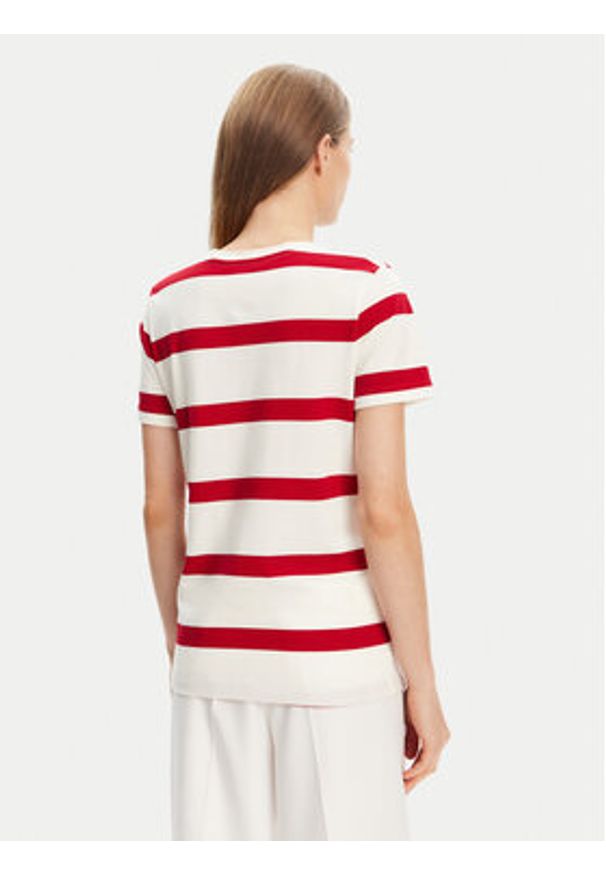 TOMMY HILFIGER - Tommy Hilfiger T-Shirt Script WW0WW45746 Écru Regular Fit. Materiał: bawełna