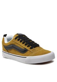 Vans Tenisówki Knu Skool VN0009QC5QJ1 Brązowy. Kolor: brązowy. Materiał: skóra #4