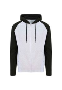 AWDIS - Bluza Bejsbolowa Unisex Dla Dorosłych Just Hoods. Kolor: szary