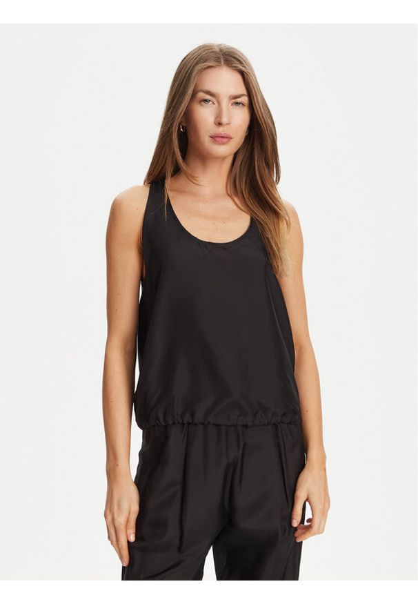 Marella Top Meana 2513161045 Czarny Regular Fit. Kolor: czarny. Materiał: jedwab