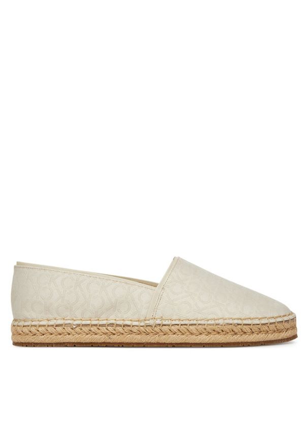 Calvin Klein Espadryle Flat Espadrille - Jacq HW0HW02467 Écru. Materiał: materiał