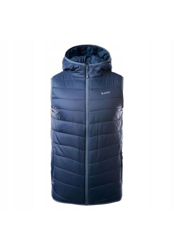 Hi-tec - Kamizelka bezrękawnik męski Hi-Tec Sinlus - granatowa, Rozmiar XXXL. Kolor: niebieski. Długość rękawa: bez rękawów. Sezon: wiosna, jesień