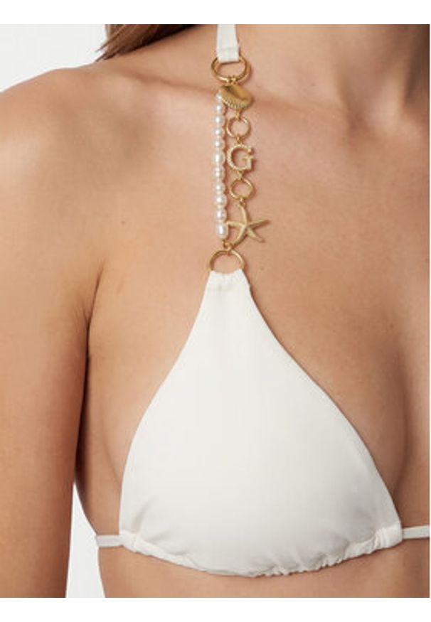 Guess Góra od bikini E6GJ00 KF412 Biały. Kolor: biały. Materiał: syntetyk