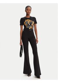 Versace Jeans Couture Spodnie materiałowe 79HAA105 J0092 Czarny Slim Fit. Kolor: czarny. Materiał: wiskoza #5