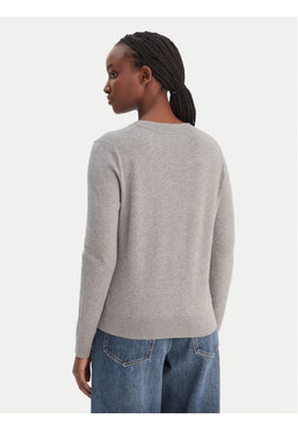 TOMMY HILFIGER - Tommy Hilfiger Sweter WW0WW44984 Szary Regular Fit. Kolor: szary. Materiał: bawełna, syntetyk