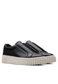 Clarks Sneakersy Mayhill Bay 26181205 Czarny. Kolor: czarny. Materiał: skóra #4