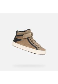Geox - Buty GEOX J KALISPERA GIRL Brąz. Kolor: czarny, wielokolorowy, beżowy. Materiał: syntetyk, tkanina. Sport: turystyka piesza