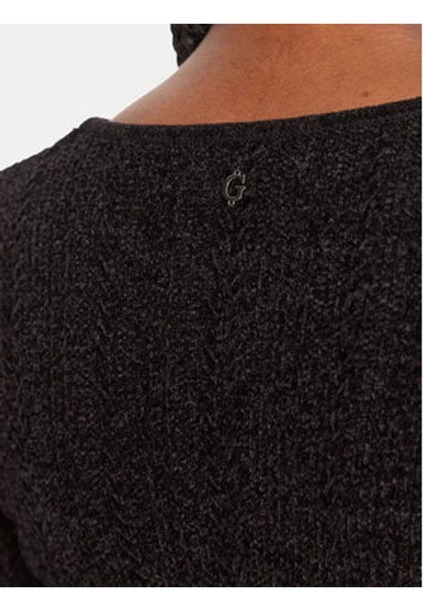 Guess Sukienka dzianinowa W5BK79 Z3902 Czarny Regular Fit. Kolor: czarny. Materiał: syntetyk