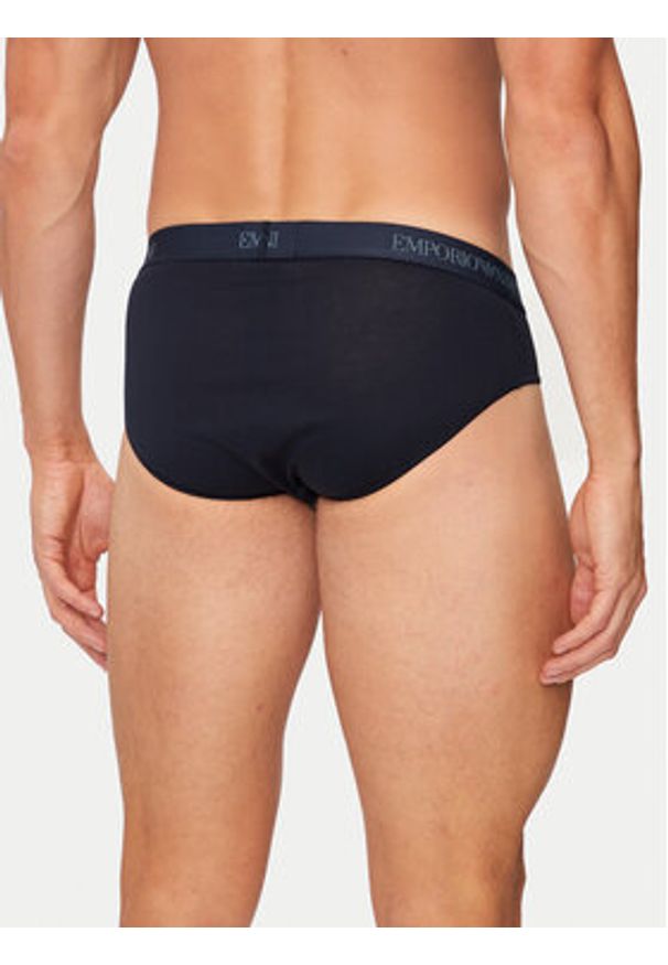 Emporio Armani Underwear Komplet 3 par slipów 111624 4F722 75536 Granatowy. Kolor: niebieski. Materiał: bawełna