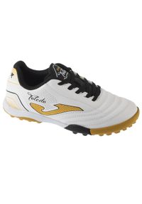 Joma - Buty piłkarskie turfy chłopięce, Toledo Jr 25 TOJW TF. Kolor: biały. Sport: piłka nożna