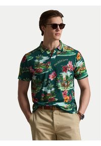 Polo Ralph Lauren Polo 710B13535001 Zielony Regular Fit. Typ kołnierza: polo. Kolor: zielony. Materiał: bawełna #1