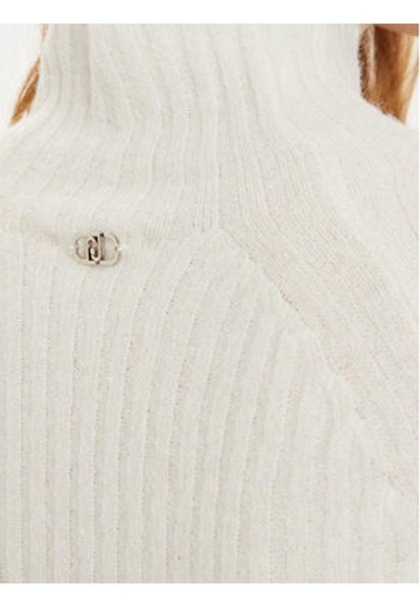 Liu Jo Sweter WF4361 MA57P Écru Regular Fit. Materiał: syntetyk