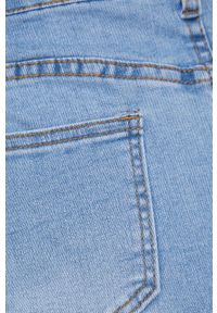 Answear Lab spódnica jeansowa mini prosta. Okazja: na co dzień. Stan: podwyższony. Kolor: niebieski. Materiał: jeans. Styl: wakacyjny