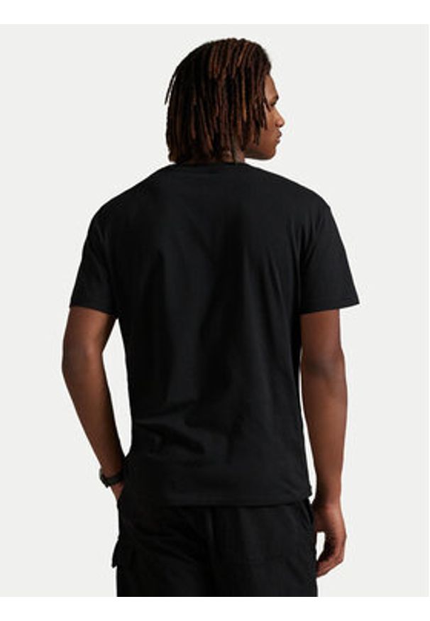 Polo Ralph Lauren T-Shirt 710981370001 Czarny Classic Fit. Typ kołnierza: polo. Kolor: czarny. Materiał: bawełna