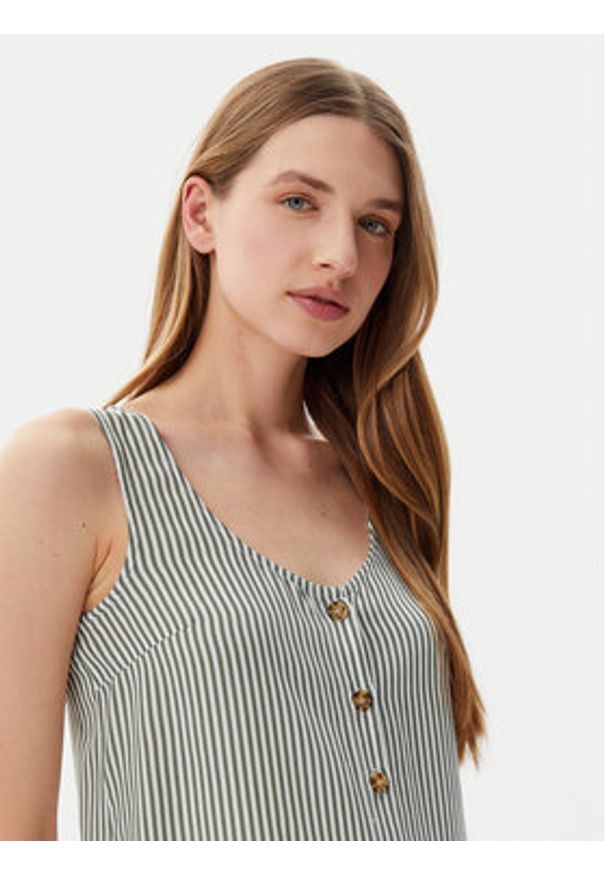Vero Moda Top Bumpy 10325830 Zielony Standard Fit. Kolor: zielony. Materiał: wiskoza