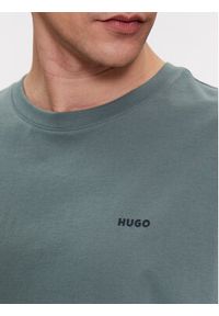 Hugo T-Shirt Dero222 50466158 Zielony Regular Fit. Kolor: zielony. Materiał: bawełna #5