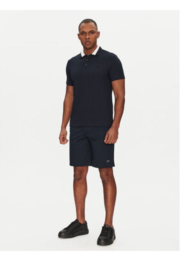Emporio Armani Underwear Szorty materiałowe EM000591 AF12336 UB102 Granatowy Regular Fit. Kolor: niebieski. Materiał: bawełna