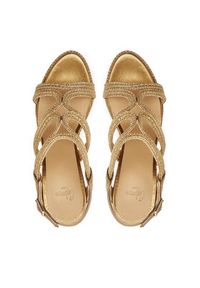 Castañer Espadryle Jera/266 025562 Złoty. Kolor: złoty. Materiał: materiał #4