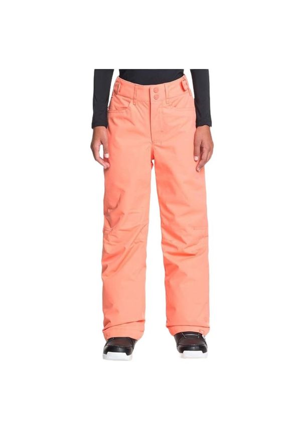 Spodnie narciarskie dla dzieci Roxy Backyard Girls. Kolor: pomarańczowy. Sport: narciarstwo