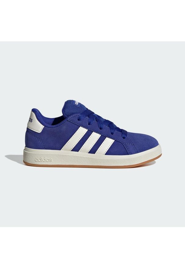 Adidas - Buty Grand Court 00s Kids. Kolor: biały, wielokolorowy, niebieski, brązowy. Materiał: materiał