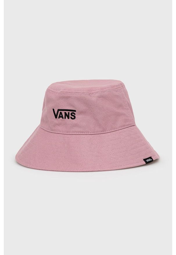 Vans kapelusz bawełniany kolor różowy bawełniany. Kolor: różowy. Materiał: bawełna