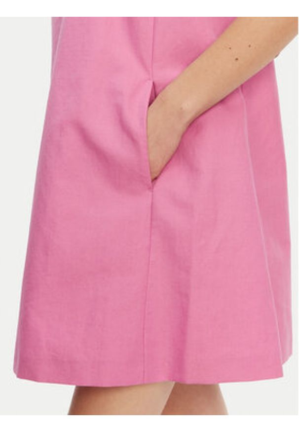 Weekend Max Mara Sukienka codzienna Racer 2515221102 Różowy Regular Fit. Okazja: na co dzień. Kolor: różowy. Materiał: bawełna. Typ sukienki: proste. Styl: casual