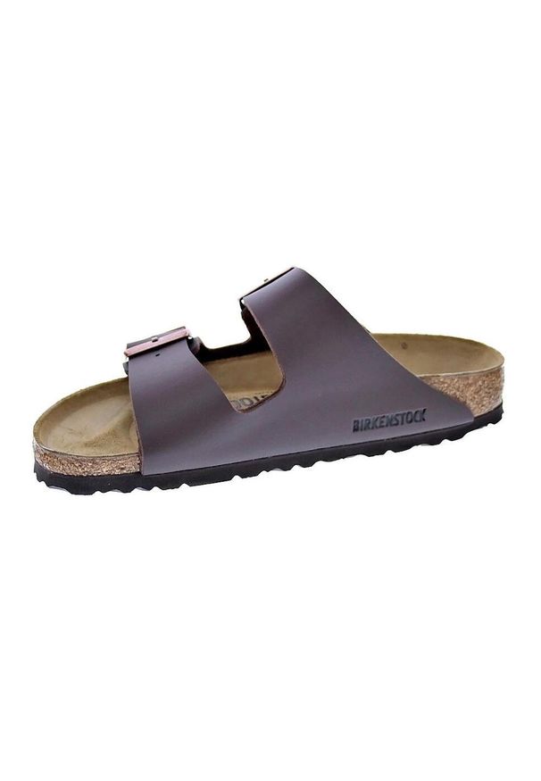 Klapki damskie Birkenstock Arizona BF. Kolor: brązowy. Materiał: materiał