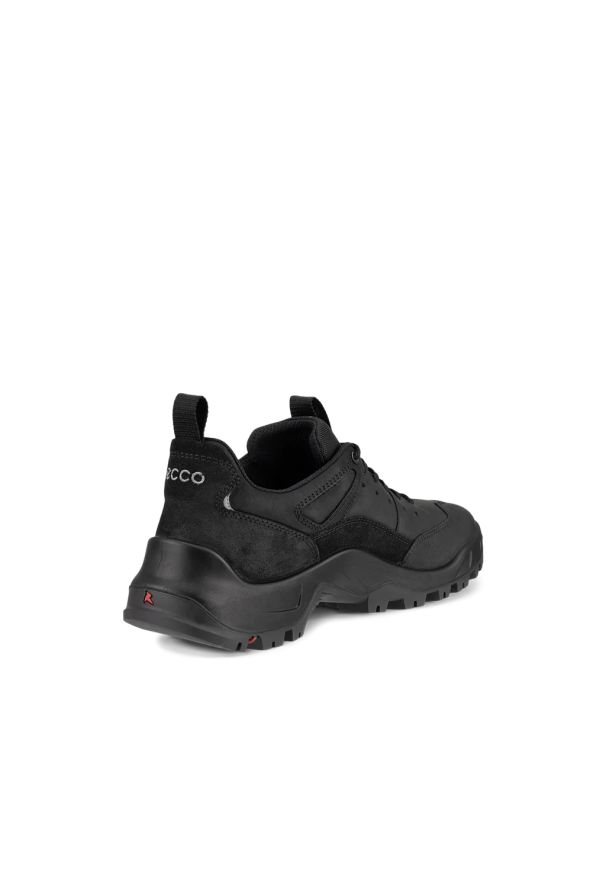 ecco - Buty trekkingowe męskie ECCO OFFROAD M SHOE LEA. Kolor: czarny. Materiał: guma, skóra, zamsz, materiał, nubuk. Sport: turystyka piesza