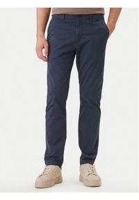 Calvin Klein Jeans Spodnie materiałowe LV04RF618G Granatowy Slim Fit. Kolor: niebieski. Materiał: bawełna #1