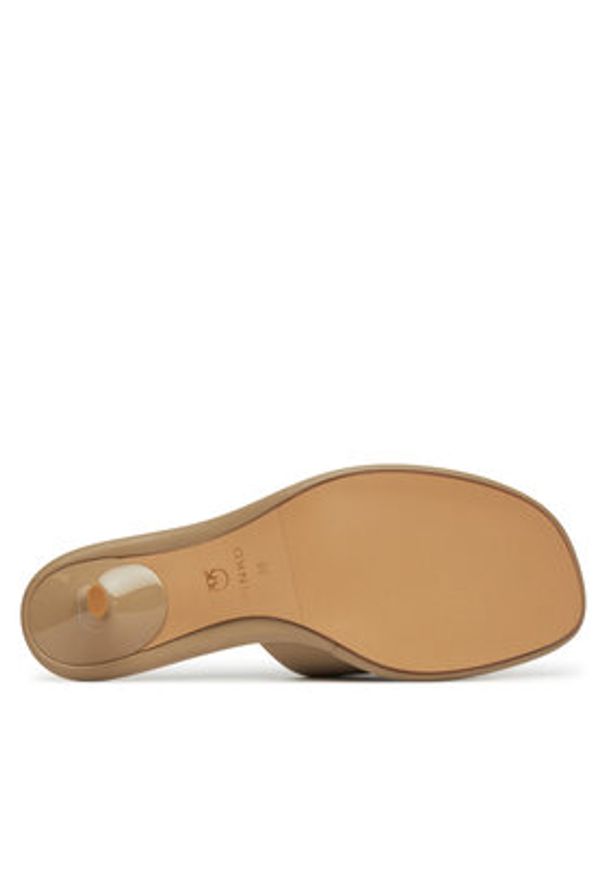 Pinko - PINKO Klapki Tara 01 SD0277 P003 Beżowy. Kolor: beżowy. Materiał: skóra
