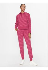 Guess Bluza V3BQ18 K7ON1 Różowy Regular Fit. Kolor: różowy. Materiał: bawełna #3