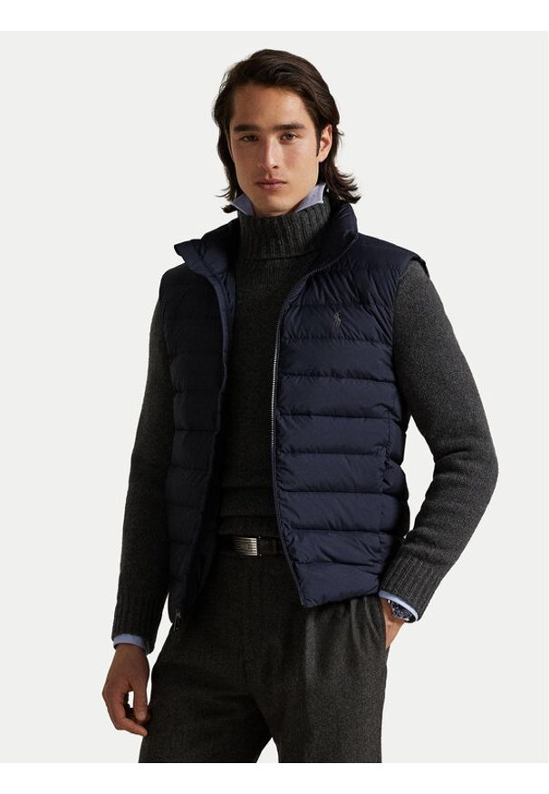 Polo Ralph Lauren Kamizelka 710967775001 Granatowy Regular Fit. Typ kołnierza: polo. Kolor: niebieski. Materiał: syntetyk