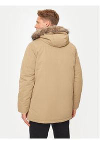 Jack & Jones - Jack&Jones Parka Construct 12258406 Beżowy Regular Fit. Kolor: beżowy. Materiał: syntetyk