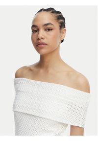 MICHAEL Michael Kors Sukienka codzienna MS683E1KS1 Biały Slim Fit. Okazja: na co dzień. Kolor: biały. Materiał: syntetyk. Typ sukienki: proste. Styl: casual #4