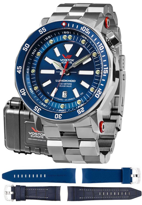 Zegarek męski Vostok Europe NH35A-620A634B srebrny. Kolor: srebrny