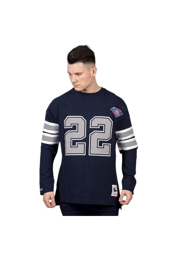 Mitchell & Ness - Długi rękaw NFL Dallas Cowboys Emmitt Smith. Kolor: niebieski. Długość rękawa: długi rękaw. Długość: długie