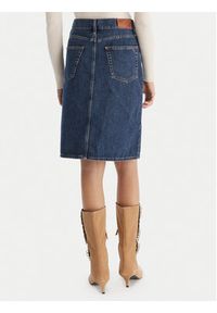 TOMMY HILFIGER - Tommy Hilfiger Spódnica jeansowa WW0WW45666 Granatowy Straight Fit. Kolor: niebieski. Materiał: bawełna #3