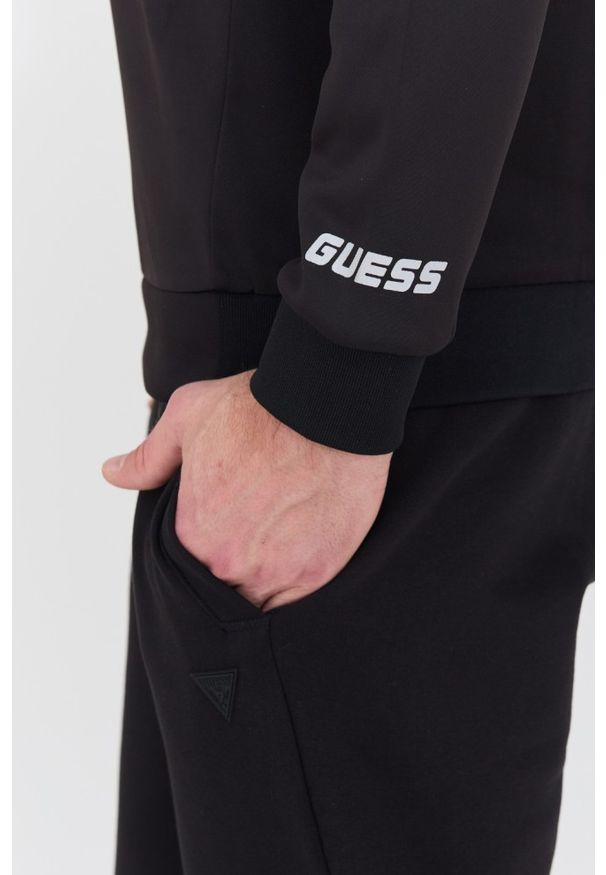 Guess - GUESS Czarna męska bluza, Rozmiar L. Kolor: czarny