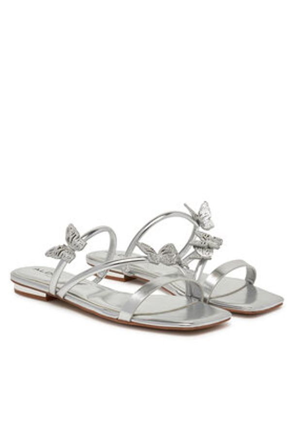 Aldo Klapki Flyhigh 13966745 Srebrny. Kolor: srebrny. Materiał: skóra