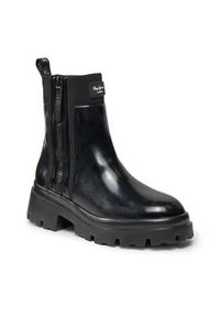 Pepe Jeans Botki Zip Boots PLS50479 Czarny. Kolor: czarny. Materiał: skóra #7