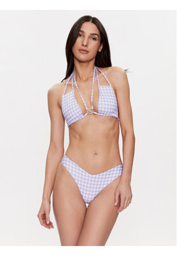 Guess Dół od bikini E3GO13 MC04R Fioletowy. Kolor: fioletowy. Materiał: syntetyk