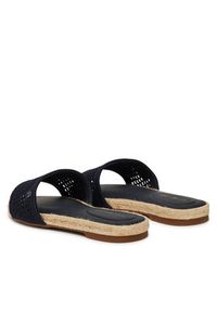 TOMMY HILFIGER - Tommy Hilfiger Espadryle Knit Mesh Espadrille Flat Sandal FW0FW08744 Granatowy. Kolor: niebieski. Materiał: materiał #4