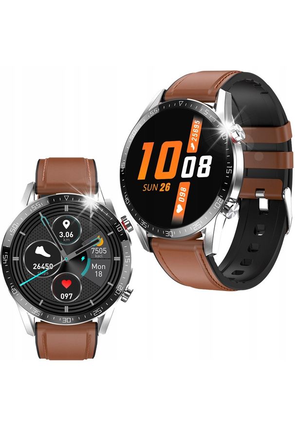 Smartwatch Microwear Smartwatch Microwear G5 brązowy. Rodzaj zegarka: smartwatch. Kolor: brązowy