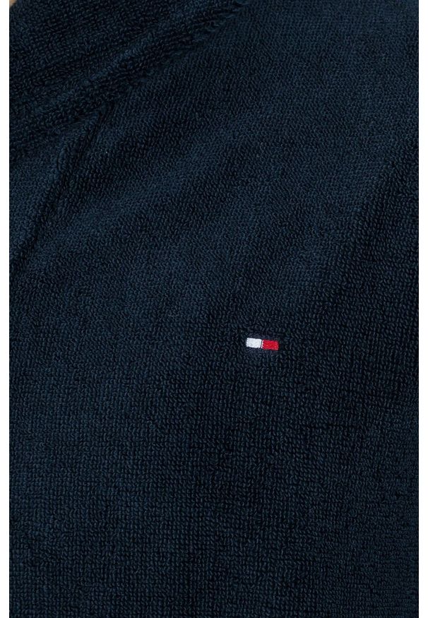 TOMMY HILFIGER - Tommy Hilfiger - Szlafrok. Kolor: niebieski. Materiał: materiał