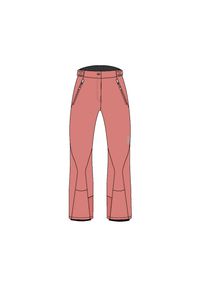 Spodnie damskie narciarskie CMP 3W18596N. Kolor: czerwony, wielokolorowy, różowy. Sezon: zima. Sport: narciarstwo #1