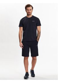 Calvin Klein T-Shirt Micro Logo K10K109894 Granatowy Regular Fit. Kolor: niebieski. Materiał: bawełna #5