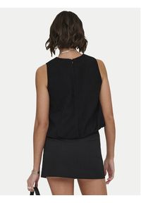 only - ONLY Top Aris 15364287 Czarny Loose Fit. Kolor: czarny. Materiał: wiskoza #2