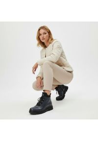 Granatowe Botki Armodo Modne Obuwie Damskie. Kolor: niebieski. Materiał: materiał. Styl: sportowy #3